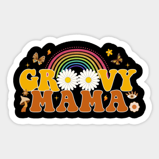 Groovy Mama Rainbow Sticker